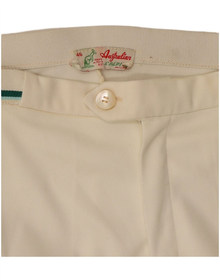 AUSTRALIAN L'ALPINA Womens Shorts IT 46 Large W33  Off White Synthetic