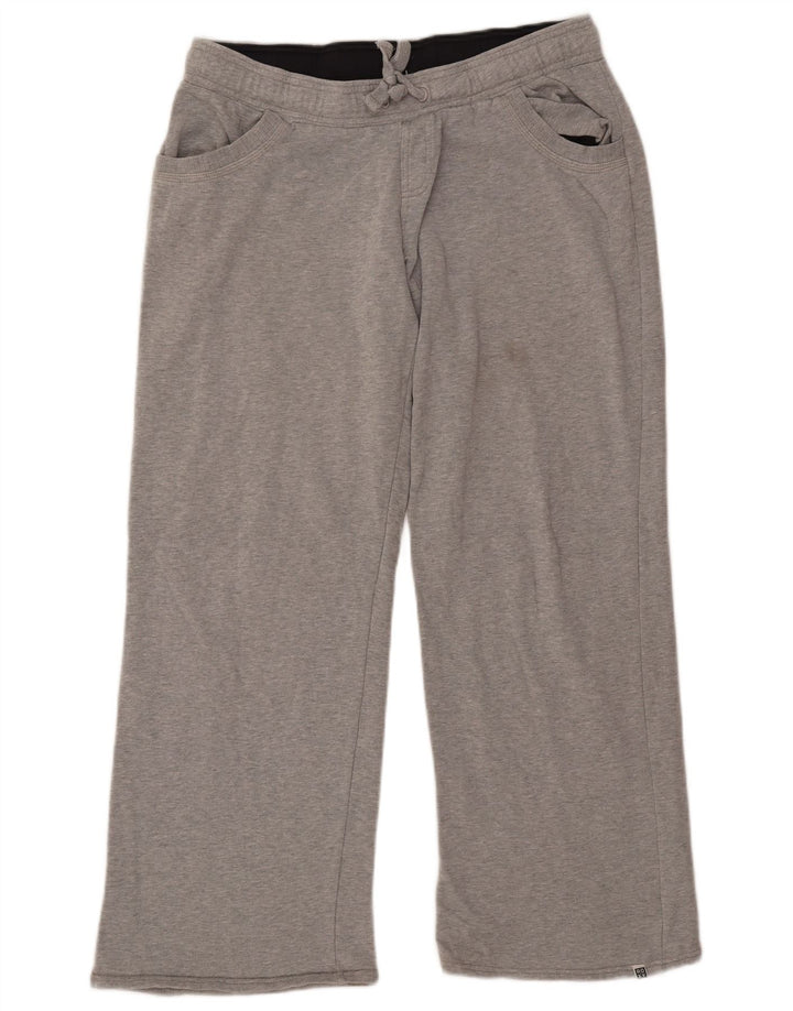 ROXY Womens Graphic Tracksuit Trousers UK 14 Large  Grey