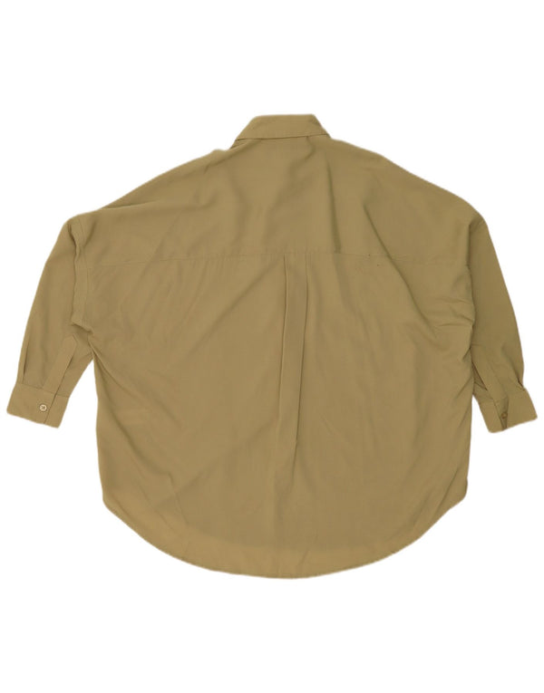 French Connection Womens Oversized Pullover Shirt UK 10 Small Khaki