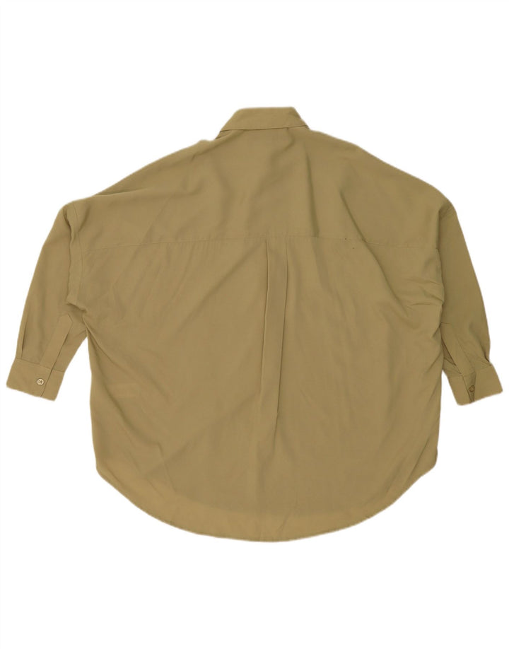 French Connection Womens Oversized Pullover Shirt UK 10 Small Khaki