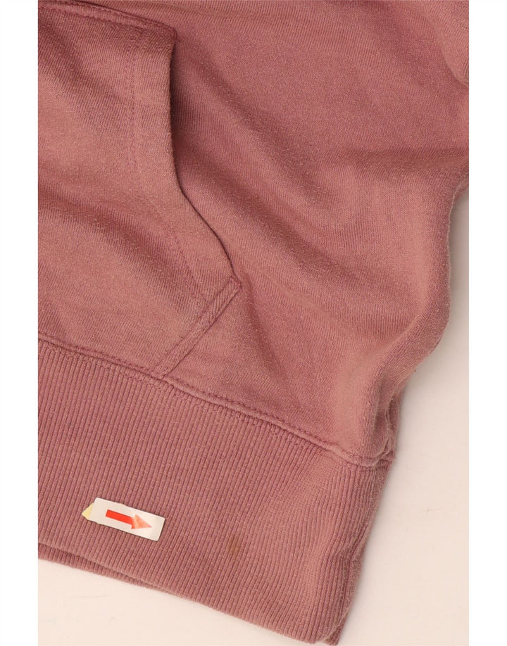 VOLCOM Womens Graphic Hoodie Jumper UK 14 Medium Pink