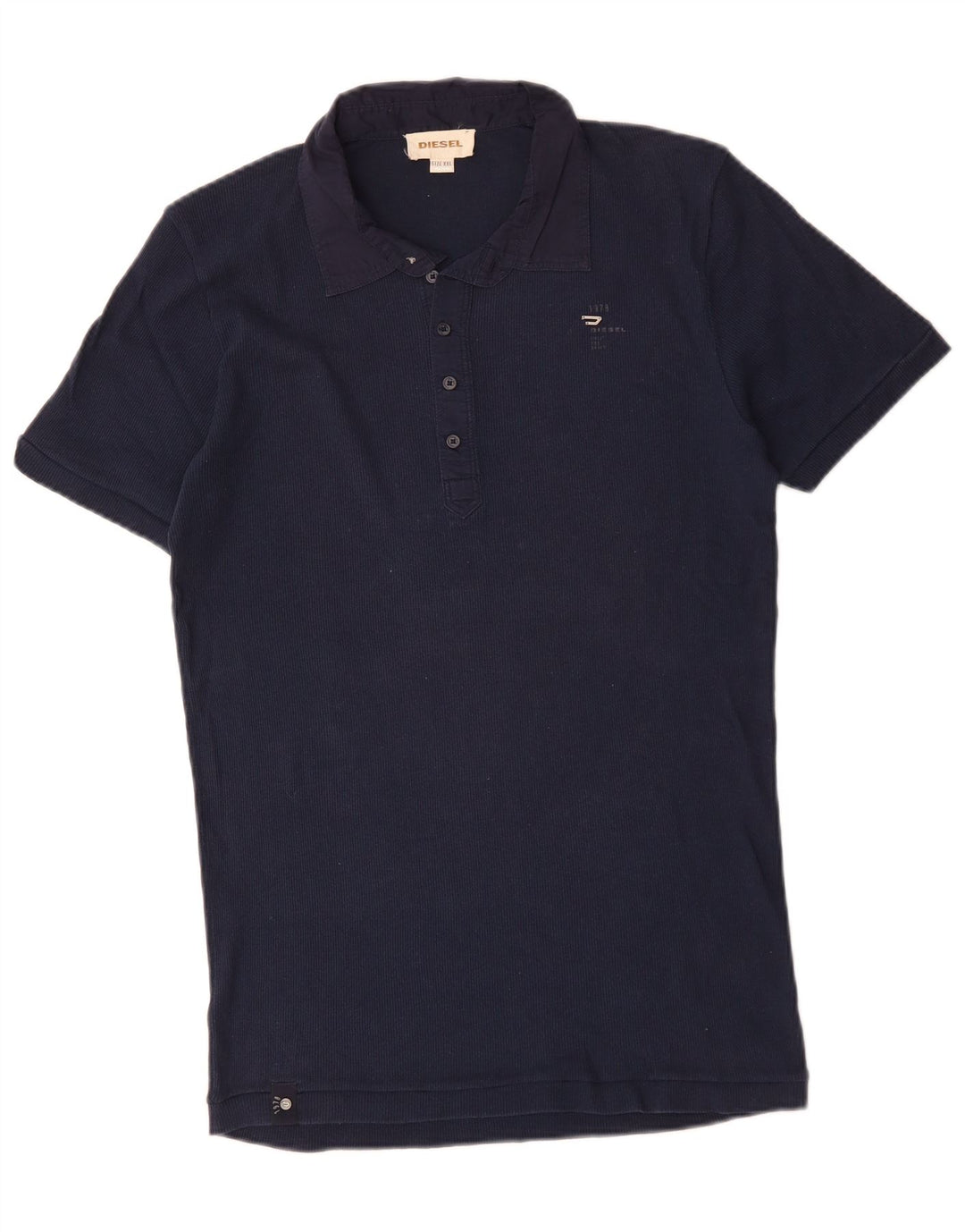 DIESEL Mens Polo Shirt 2XL Navy Blue