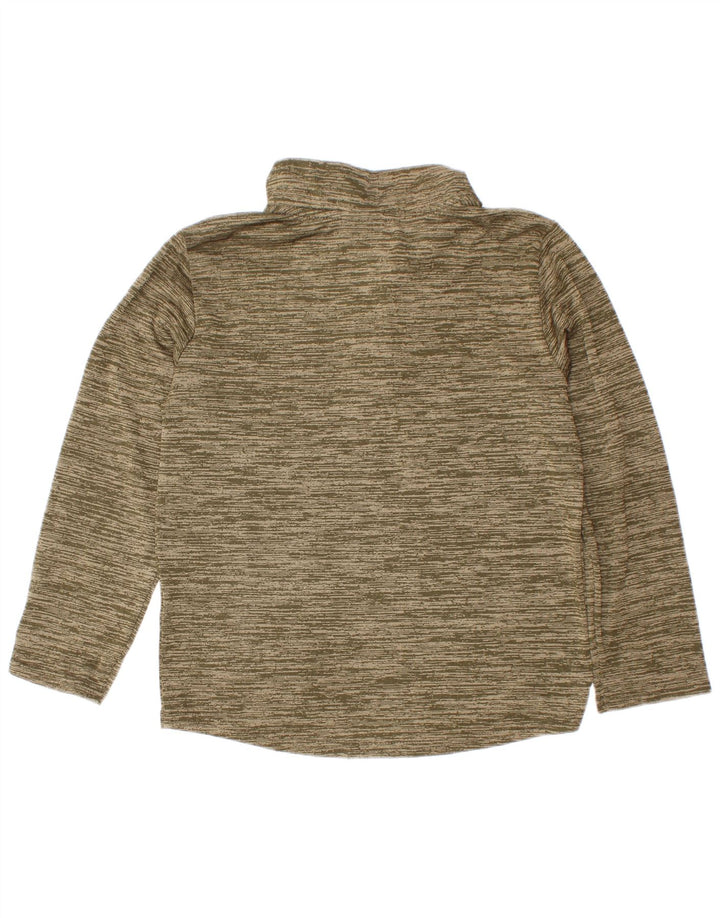 Nike Boys Dri Fit Pullover Tracksuit Top 5-6 Years Medium Khaki Flecked