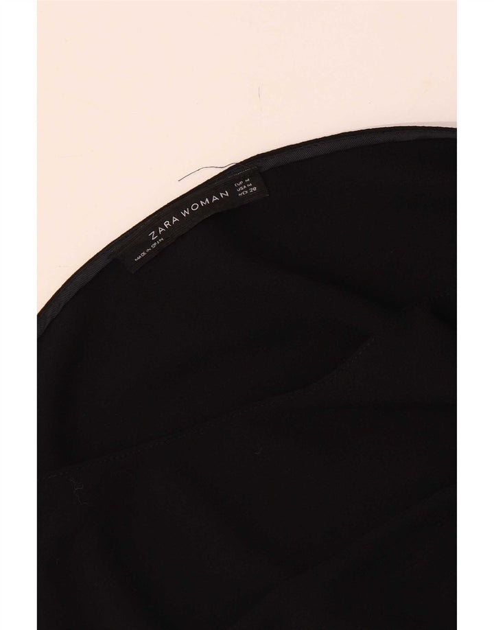 Zara Womens 3/4 Sleeve Basic Dress UK 12 Medium Black