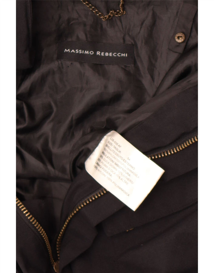 Massimo Rebecchi Mens Utility Jacket IT 54 2XL Black Nylon