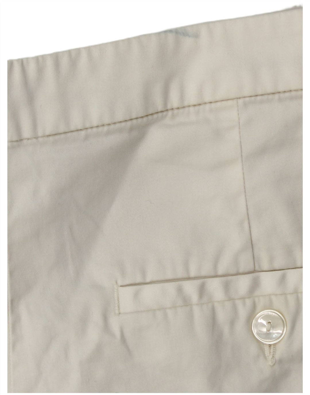 Massimo Dutti Womens Chino Shorts EU 38 Small W28 White Cotton
