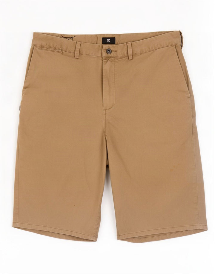 DC Mens Chino Shorts W36 Large Beige Cotton