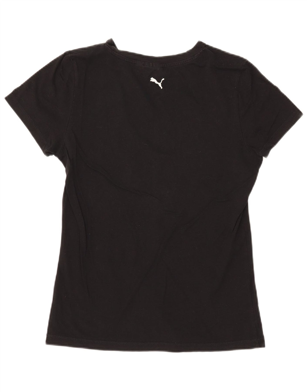 PUMA Womens Graphic T-Shirt Top UK 14 Large Black