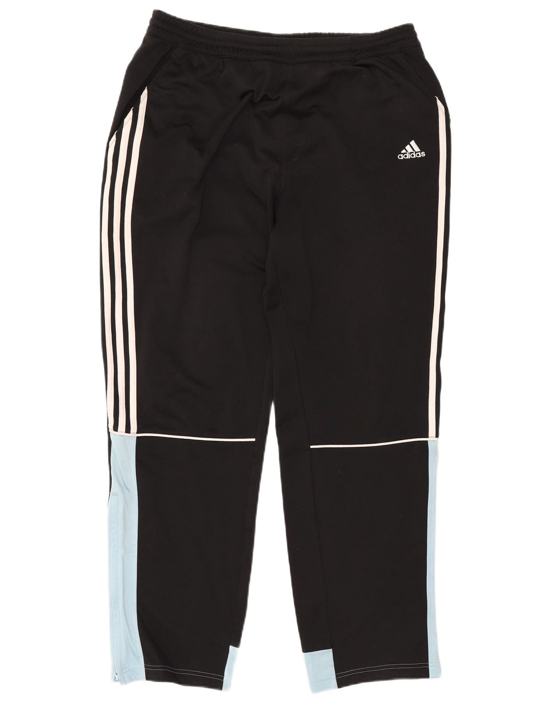ADIDAS Mens Tracksuit Trousers UK 42/44 Large Black Polyester