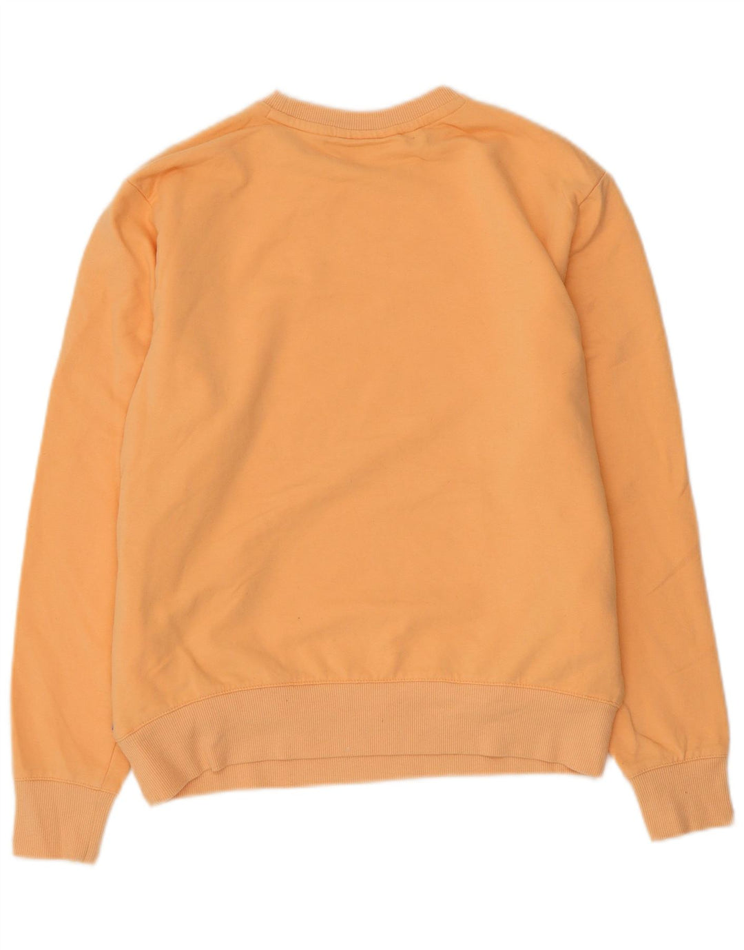 Fila Womens Oversized Sweatshirt Jumper UK 10 Small Orange Cotton