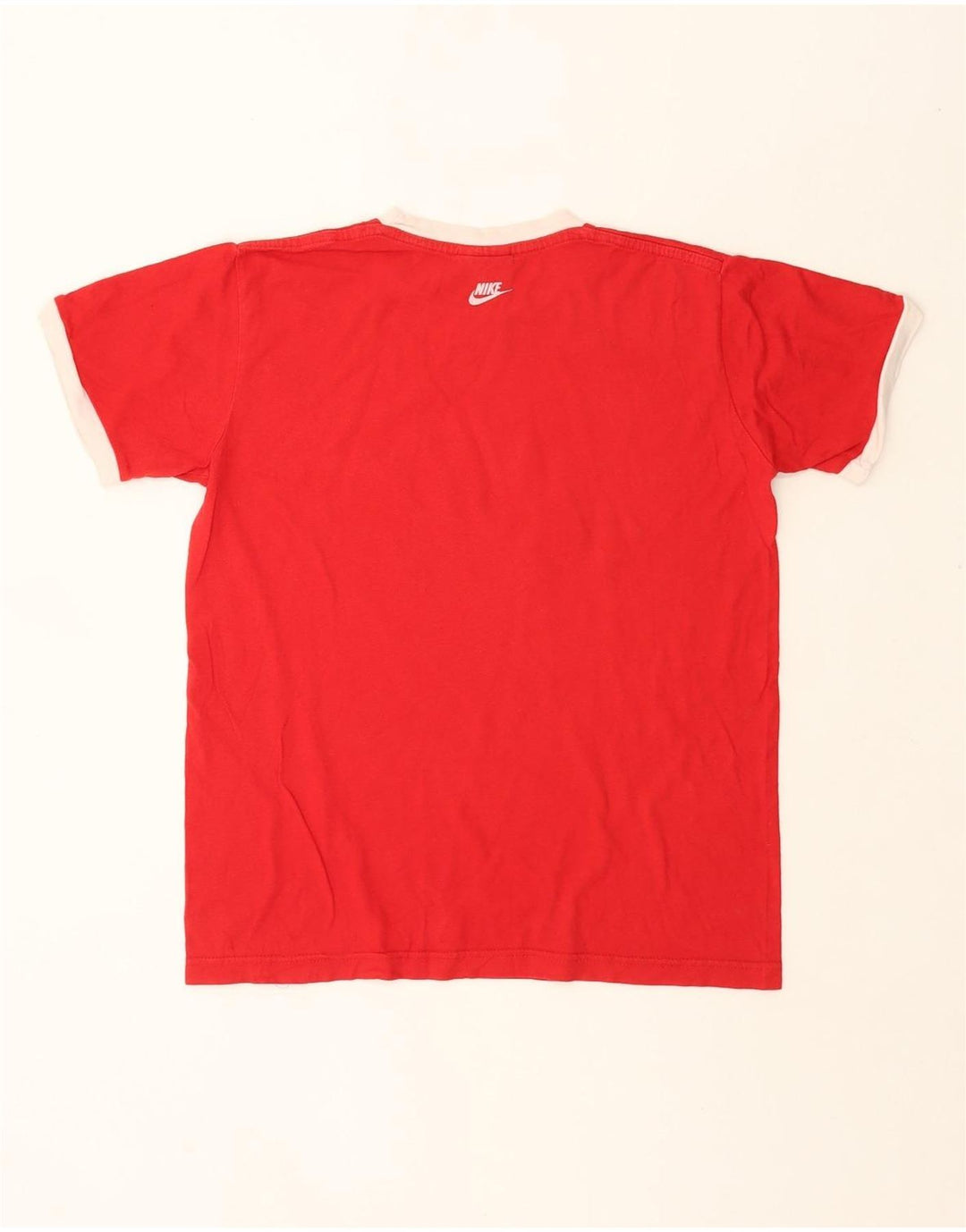 Nike Mens Graphic T-Shirt Top UK 39/40 Medium Red Cotton