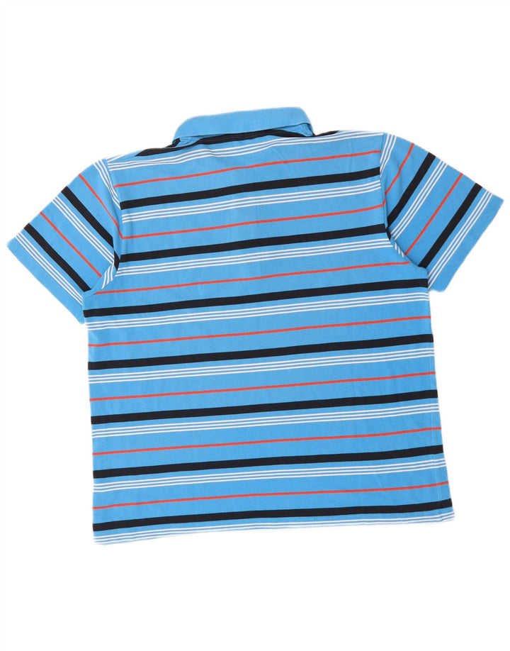 LACOSTE Mens Polo Shirt Size 6 XL Blue Striped Cotton