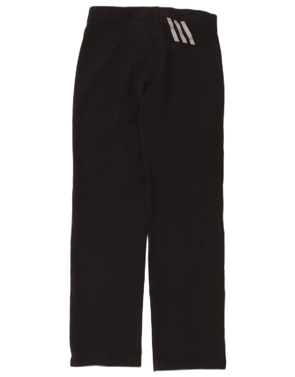 Adidas Boys Straight Chino Trousers 11-12 Years Medium W26 L26 Black