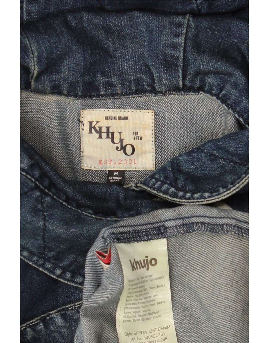 KHUJO Womens Hooded Duffle Coat UK 14 Medium Navy Blue Cotton