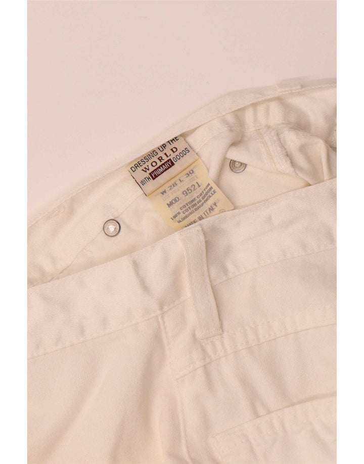 Rifle Womens Straight Jeans W28 L30 White Cotton