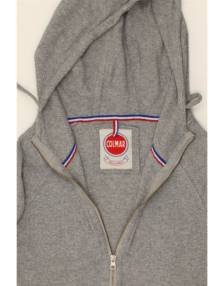 COLMAR Mens Zip Hoodie Sweater Medium Grey Cotton