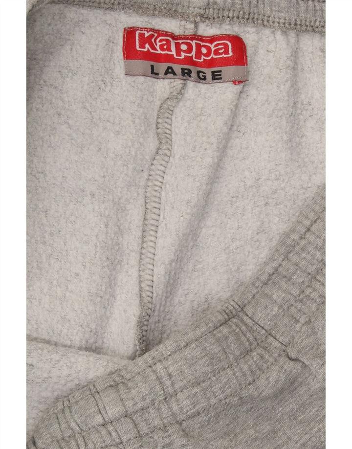 KAPPA Mens Graphic Tracksuit Trousers Joggers Large  Grey Vintage Kappa and Second-Hand Kappa from Messina Hembry 