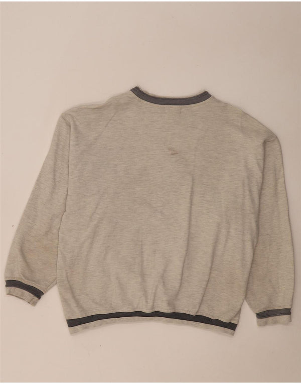 Berto Lucci Mens Princeton Sweatshirt Jumper Medium Grey Colourblock