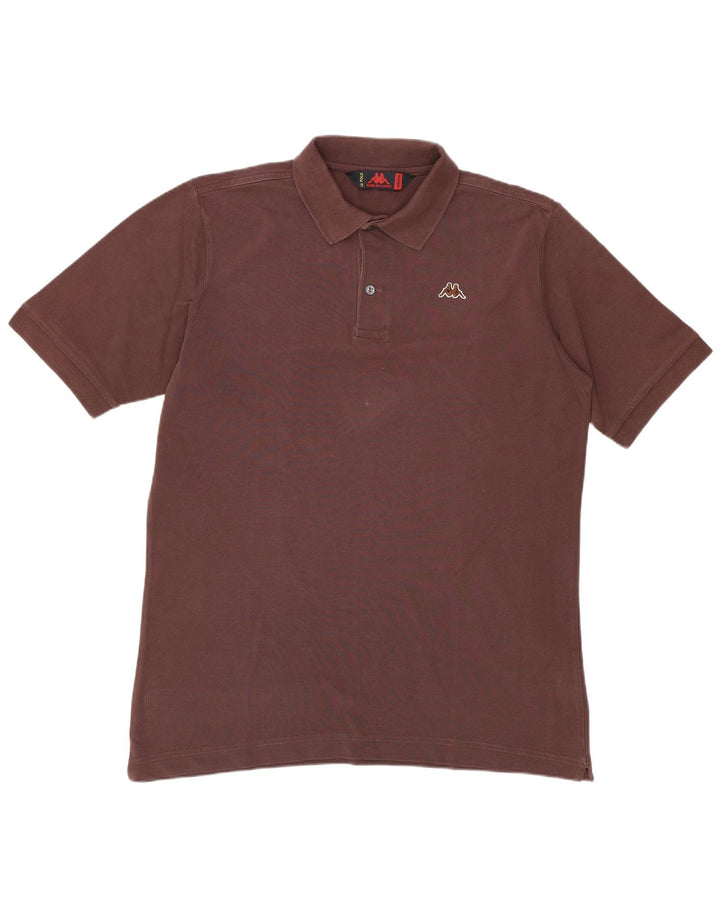 KAPPA Mens Polo Shirt Medium Brown Cotton