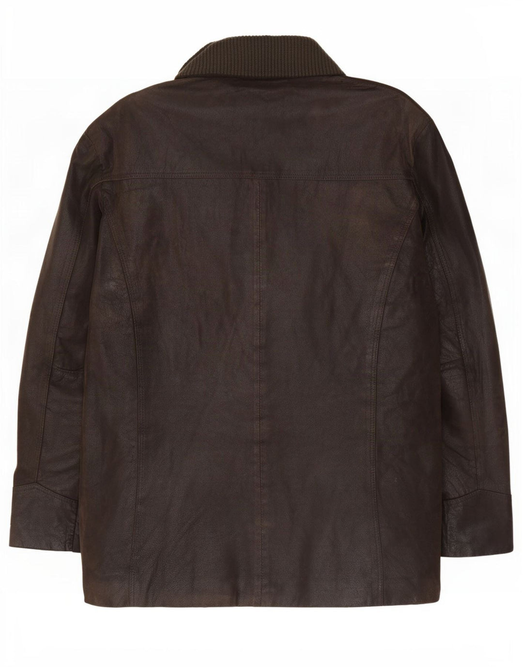 Bata Mens Leather Jacket IT 54 2XL Brown