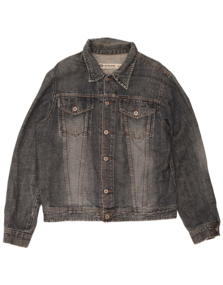 X-Cape Mens Denim Jacket UK 42 XL Blue Cotton