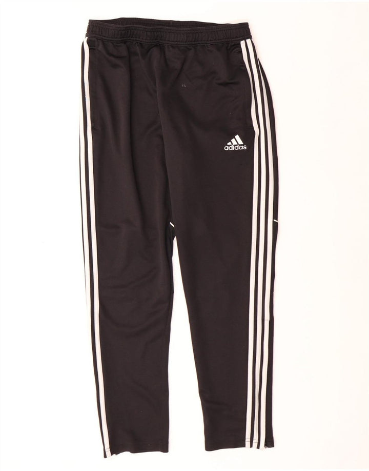 ADIDAS Mens Tracksuit Trousers Large  Black Polyester