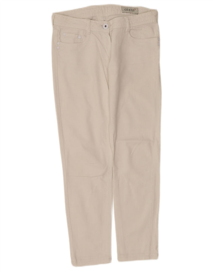 Guess Womens Slim Jeans  W28 L27 White Cotton