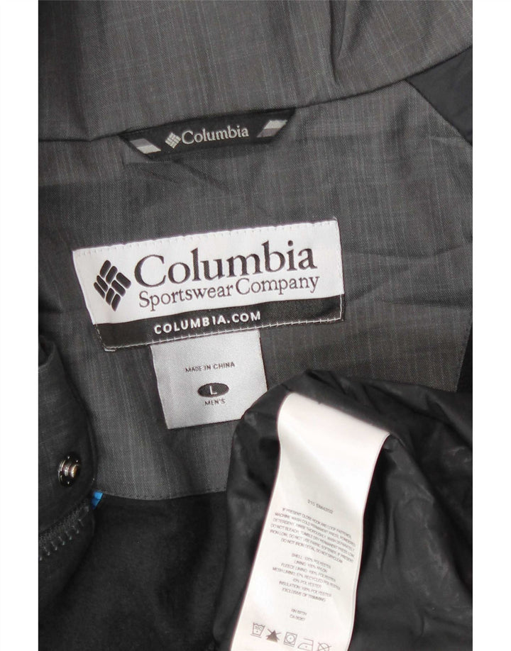 Columbia Mens Windbreaker Jacket UK 40 Large Grey Polyester