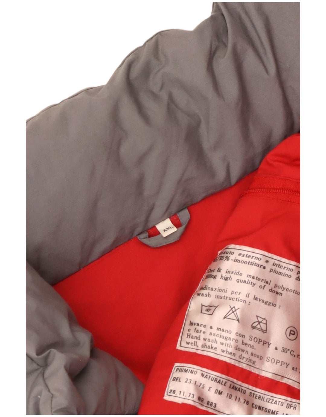 Vintage Mens Hooded Padded Jacket UK 44 2XL Grey Polyester