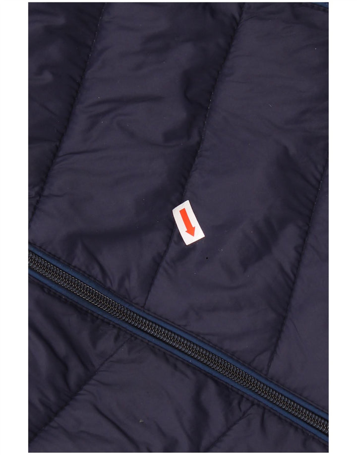 Napapijri Mens Hooded Padded Jacket UK 44 2XL Navy Blue Polyamide