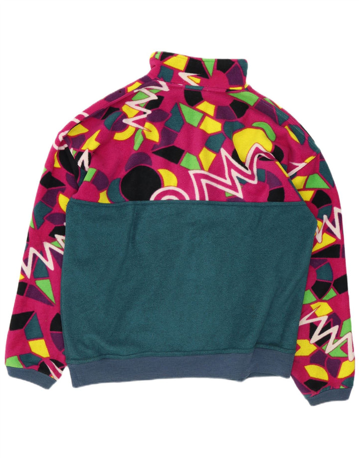Conte of Florence Mens Fleece Jumper Medium Multicoloured Geometric