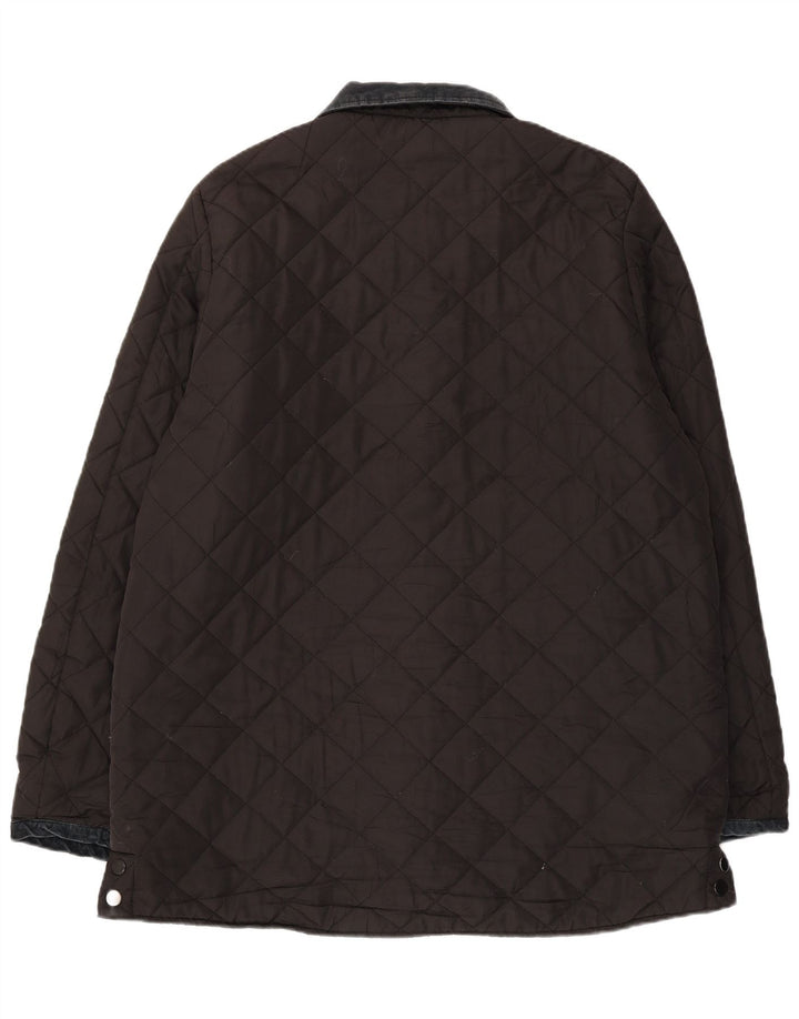PIERRE CARDIN Mens Quilted Jacket UK 44 2XL Black Polyester