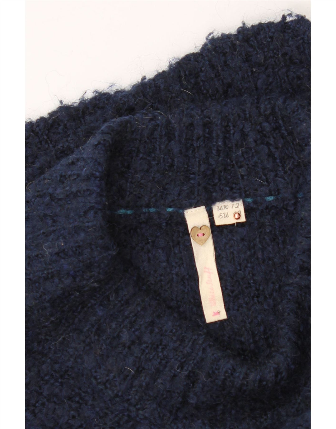 WHITE STUFF Womens Turtle Neck Jumper Sweater UK 12 Medium Navy Blue Vintage White Stuff and Second-Hand White Stuff from Messina Hembry 