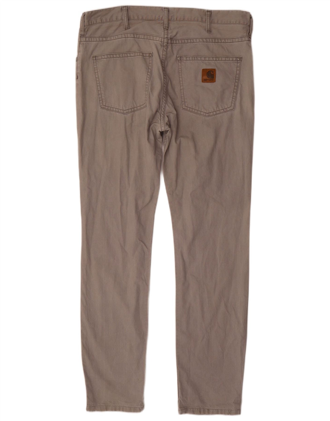 CARHARTT Mens Slim Casual Trousers W36 L34 Grey Cotton