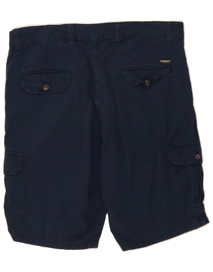 CARRERA Mens Regular Cargo Shorts W34 Large Navy Blue Cotton Vintage Carrera and Second-Hand Carrera from Messina Hembry 