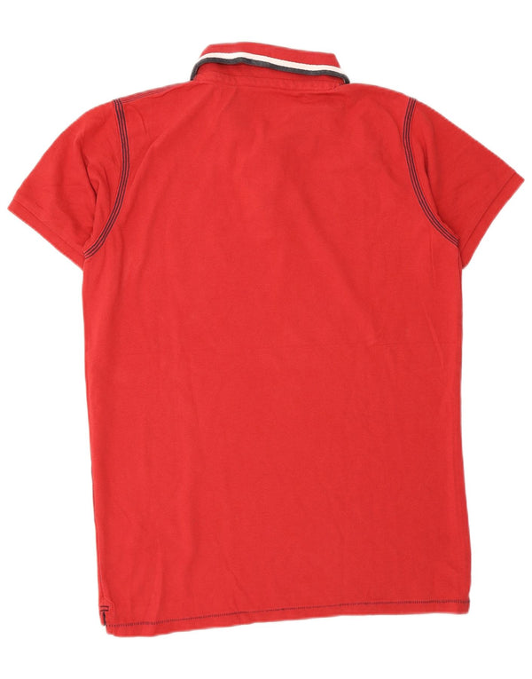 Napapijri Boys Polo Shirt 15-16 Years Red Cotton