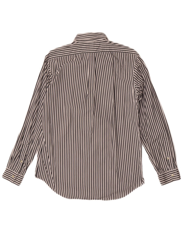 Ralph Lauren Mens Shirt Medium White Pinstripe Cotton