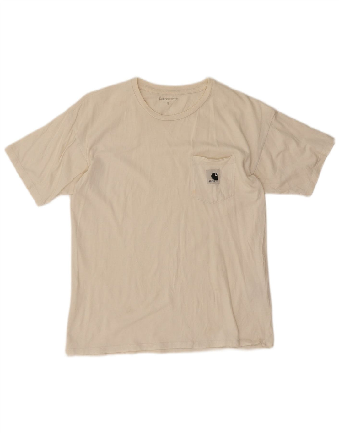 Carhartt Mens T-Shirt Top Small White Cotton
