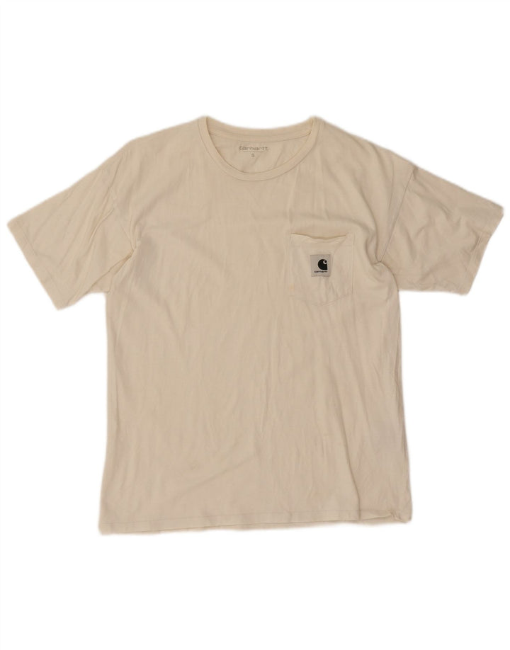 Carhartt Mens T-Shirt Top Small White Cotton