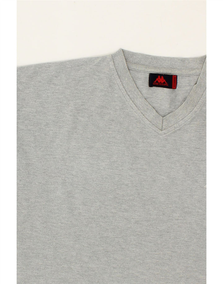 KAPPA Mens T-Shirt Top XL Grey Cotton Vintage Kappa and Second-Hand Kappa from Messina Hembry 