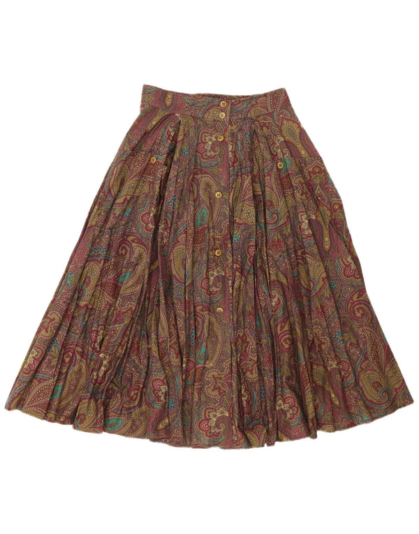 i Blues Womens High Waist A-Line Skirt IT 42 Medium W26 Multicoloured