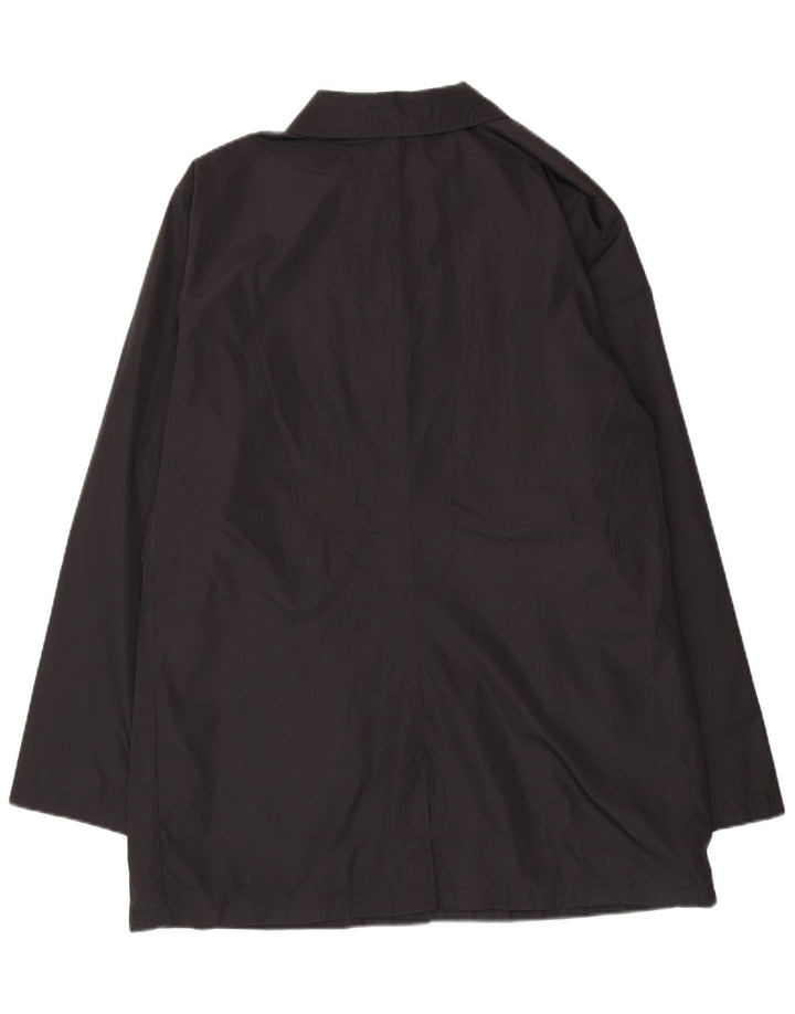 Marks & Spencer Mens Rain Jacket UK 42 XL Black Polyester
