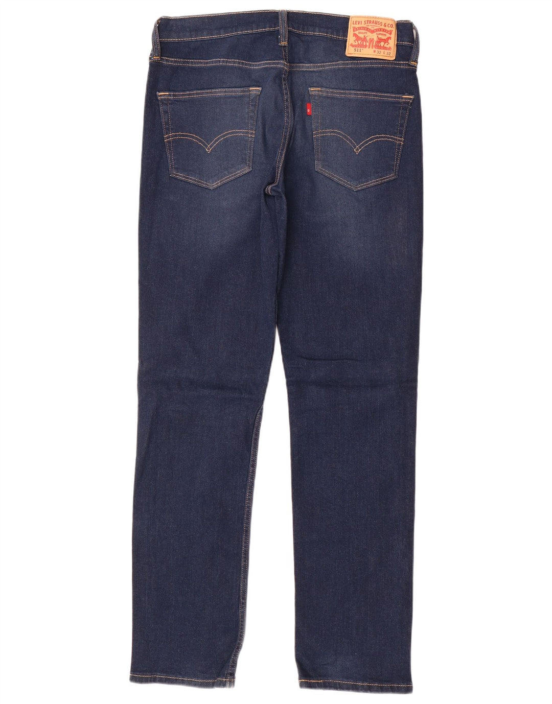 LEVI'S Mens 511 Slim Jeans W32 L32 Navy Blue Cotton