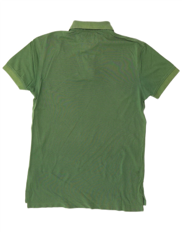 Tommy Hilfiger Mens Polo Shirt Medium Green Cotton