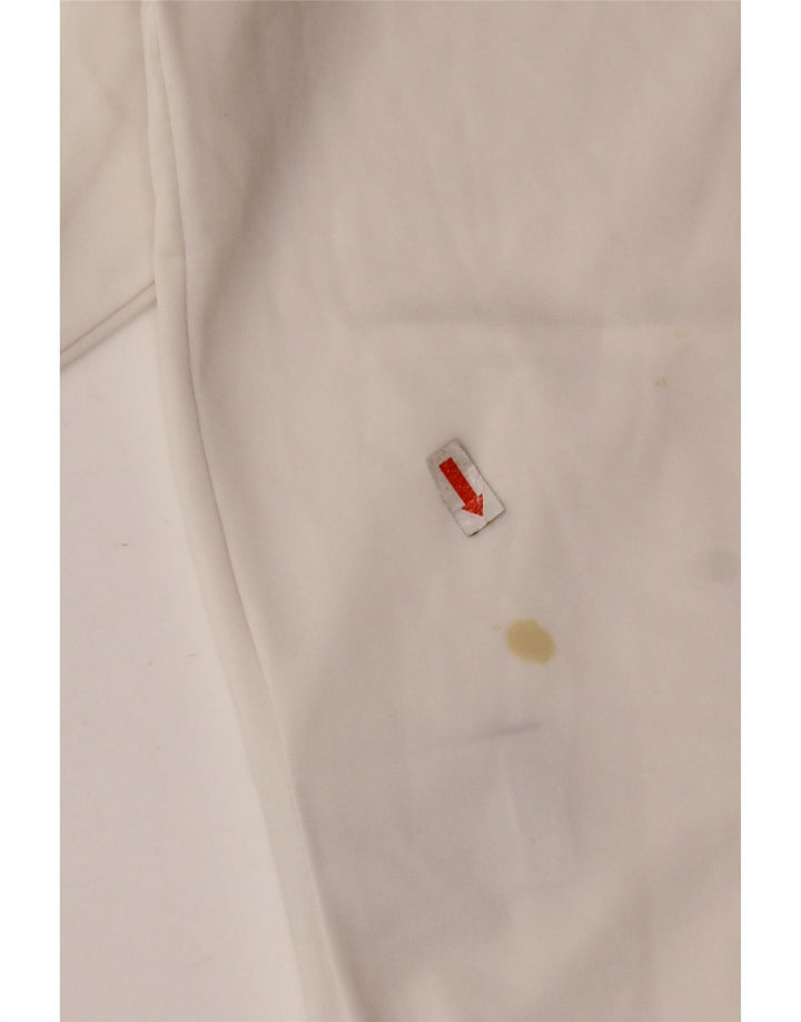 FILA Womens Tracksuit Top Jacket UK 12 Medium White Polyester