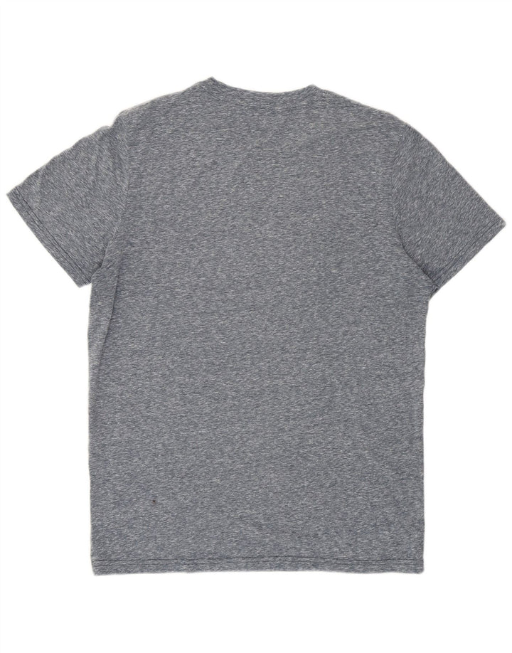 Jack & Jones Mens Graphic T-Shirt Top Medium Blue Flecked