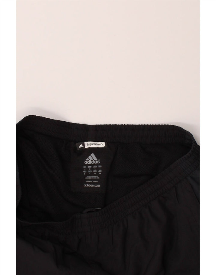 ADIDAS Mens Clima Proof Tracksuit Trousers Large  Black Polyester Vintage Adidas and Second-Hand Adidas from Messina Hembry 
