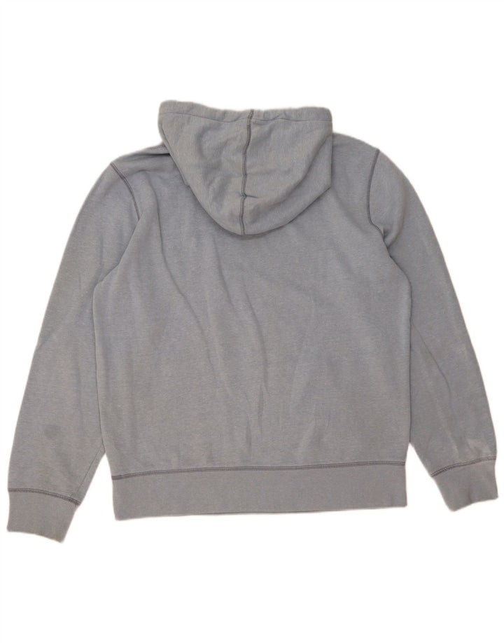 Gap Mens Hoodie Jumper Large Blue Cotton