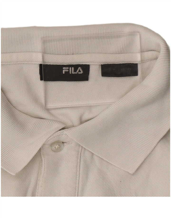 FILA Mens Polo Shirt Medium White