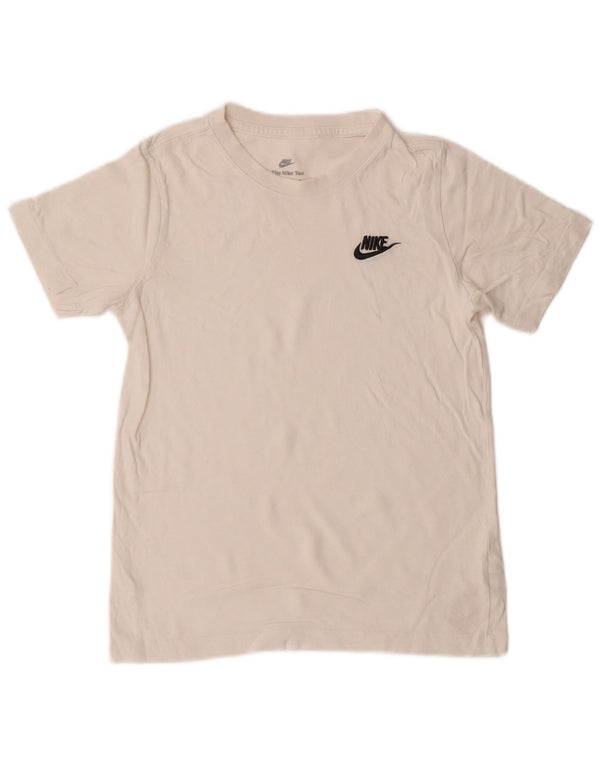 Nike Boys T-Shirt Top 10-11 Years Medium White Cotton